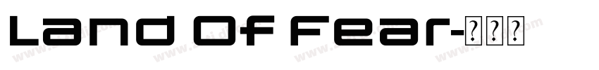 Land Of Fear字体转换